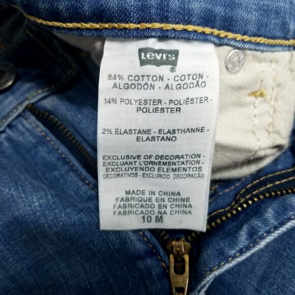 Levis Jeans Womens Size 10 M Blue 512 Straight Leg Perfectly Slimming Dark Wash - Picture 10 of 13